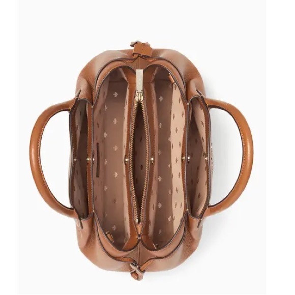 Kate Spade Dumpling Large Satchel In Warm Gingerbread - Picture 11 of 14